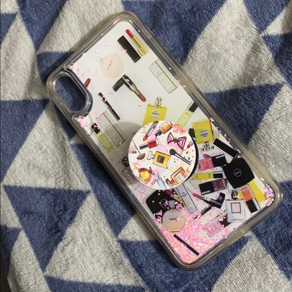 Iphone 10max case w/ popsocket